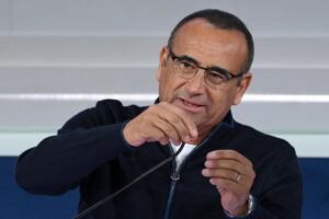 Carlo Conti in conferenza stampa